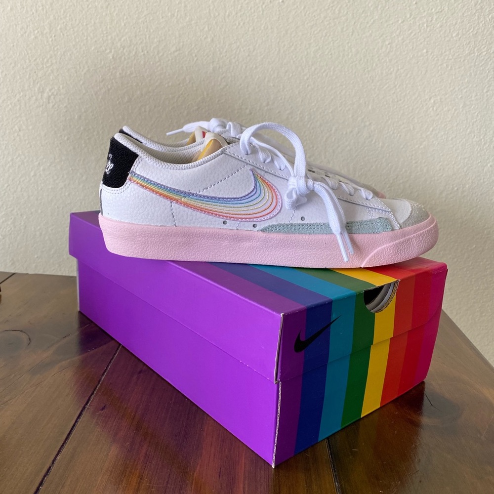 new in box nike blazer low 77 be true rainbow lgbt